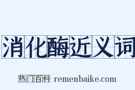 消化酶近义词是什么意思的图片